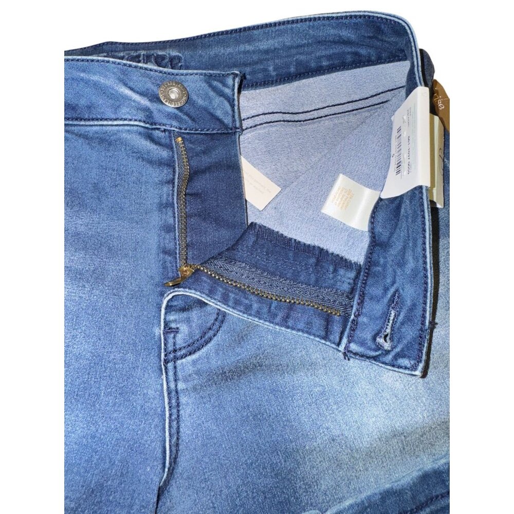 New Hi Rise Faded Blue Denim Jeans From Decree Size 5 - Picture 8 of 9